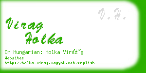 virag holka business card